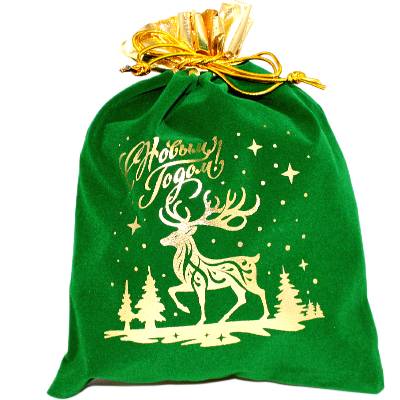 Сладкий подарок на Новый Год в мешочке весом 1000 грамм 