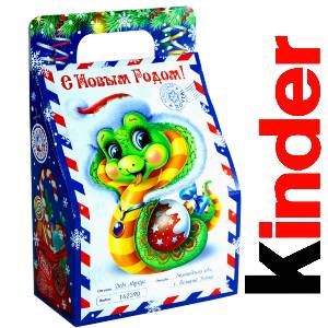 Детский подарок на Новый Год в жестяной упаковке весом 335 грамм по цене 1312 руб в Перевозе