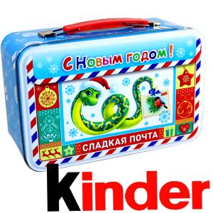 Сладкий подарок на Новый Год в картонной упаковке весом 430 грамм по цене 2136 руб в Перевозе