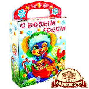 Детский подарок на Новый Год в мешочке весом 800 грамм по цене 1261 руб в Перевозе